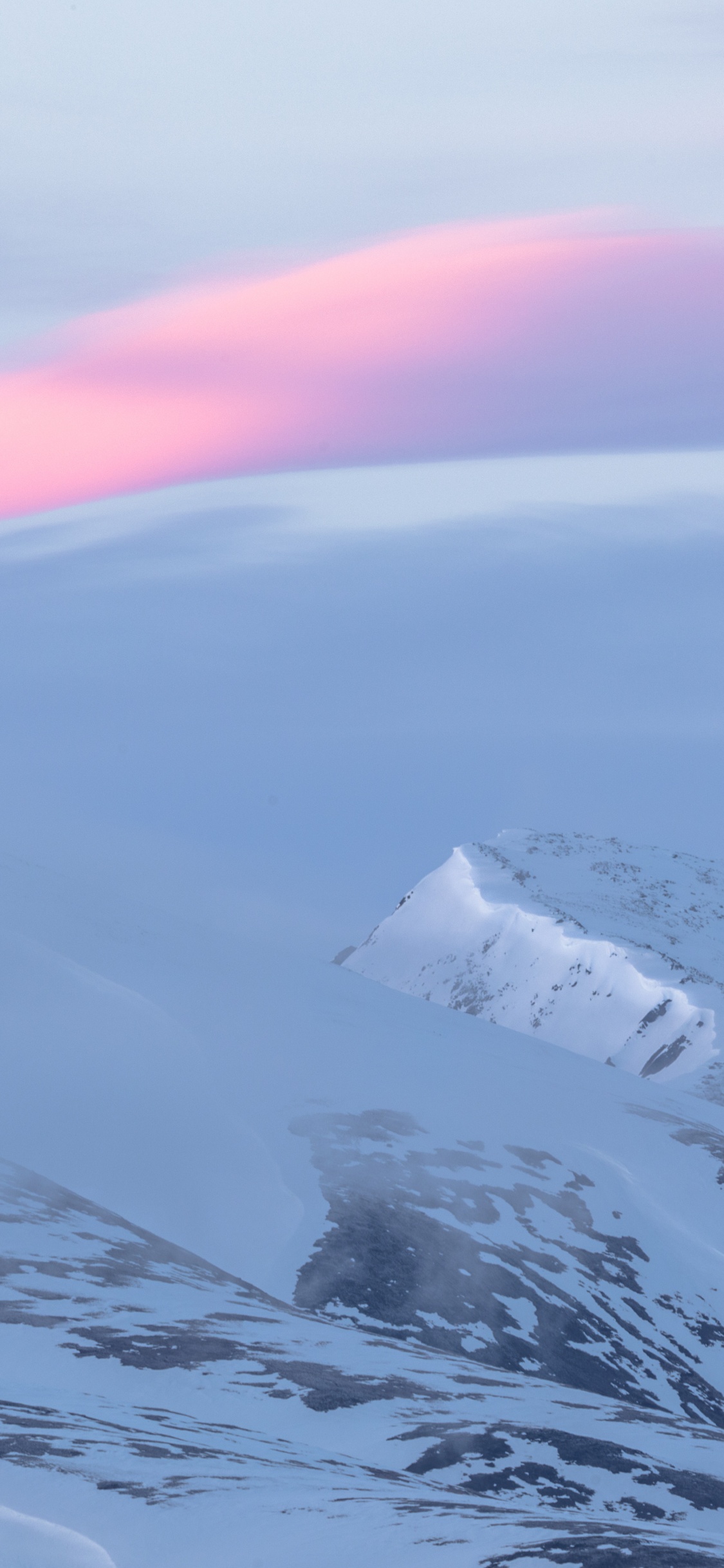 Mount Scenery, Himmel, Winter, Baum, Cloud. Wallpaper in 1125x2436 Resolution