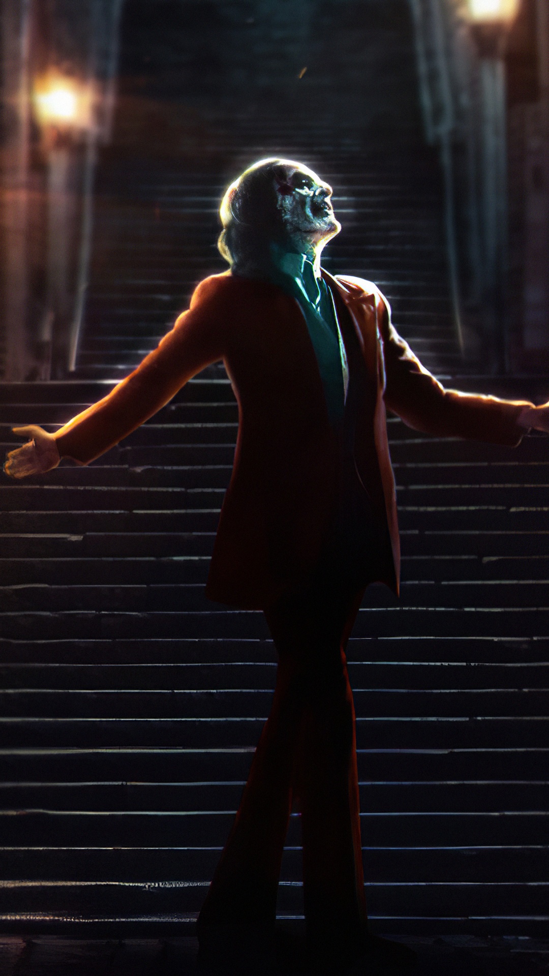 Femme en Débardeur Noir Marchant Sur Des Escaliers en Bois. Wallpaper in 1080x1920 Resolution