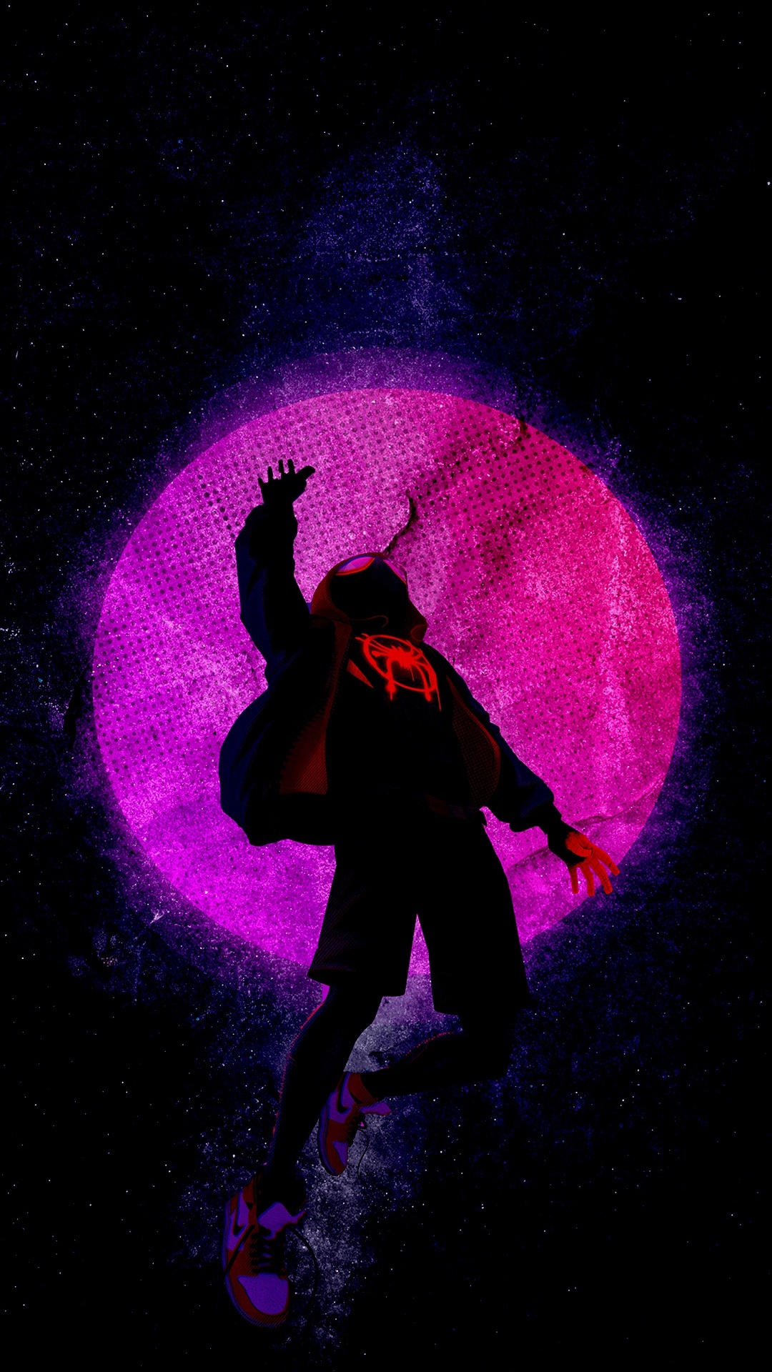 Miles Morales, Homme Araignée, Purple, Pink, Violette. Wallpaper in 1080x1920 Resolution