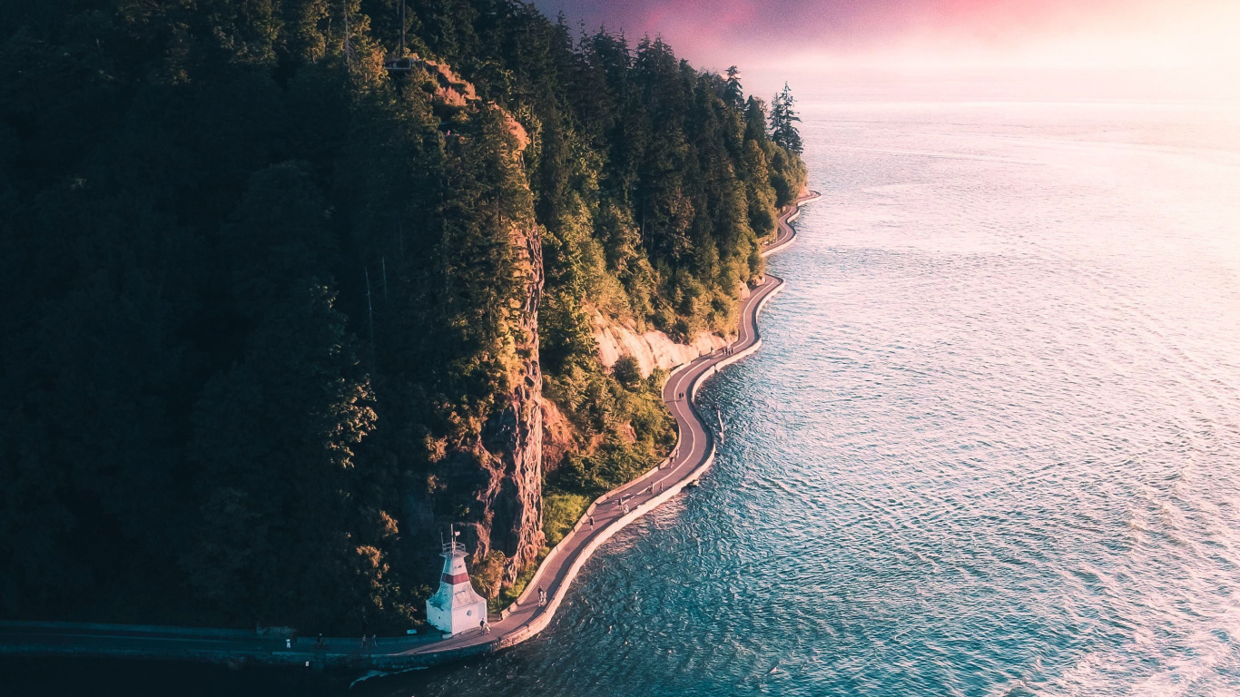 Naturaleza, Mar, Azul, Costa, Oceano. Wallpaper in 1366x768 Resolution