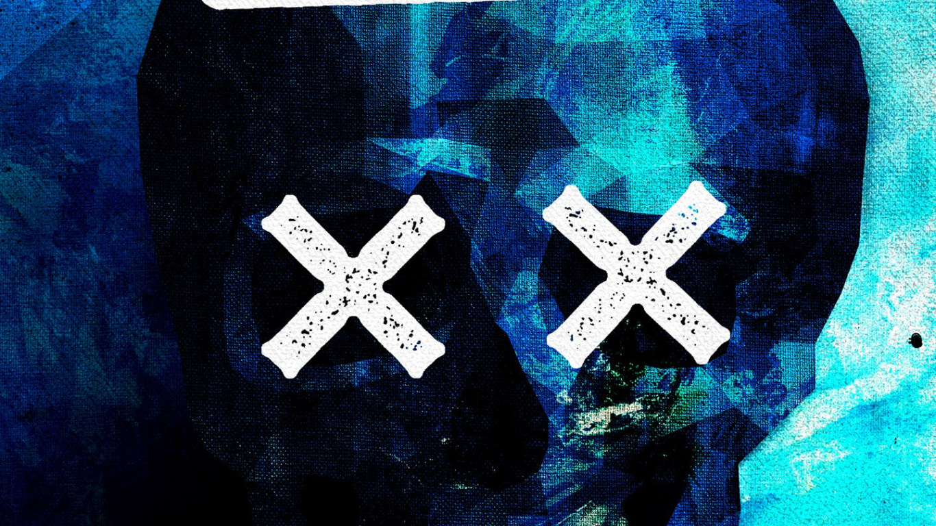 Blue, Art, de Teintes et de Nuances, Symbole, Bouclier. Wallpaper in 1366x768 Resolution