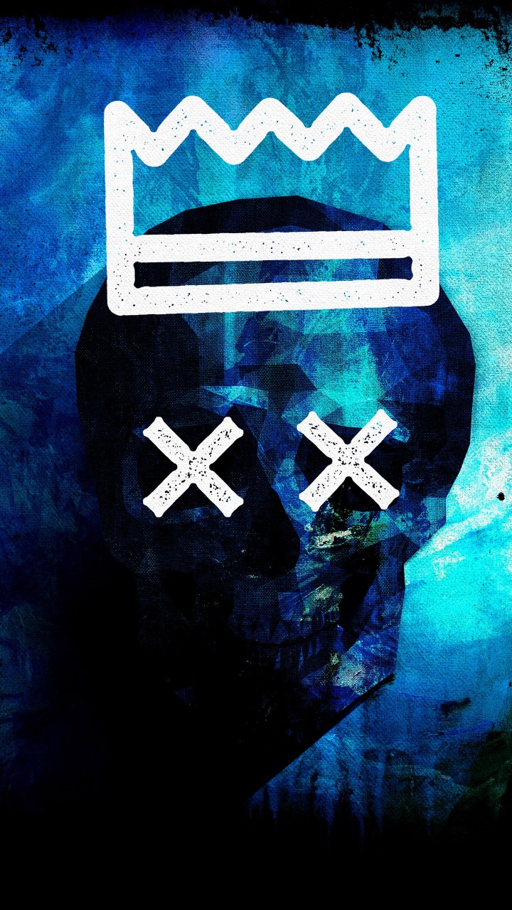 Blue, Art, de Teintes et de Nuances, Symbole, Bouclier. Wallpaper in 720x1280 Resolution