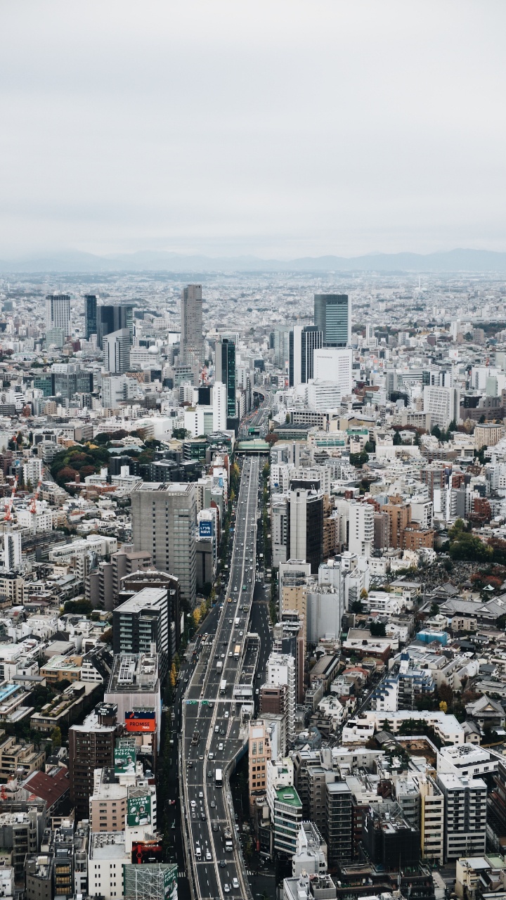 Aerial View of City Buildings During Daytime. Wallpaper in 720x1280 Resolution