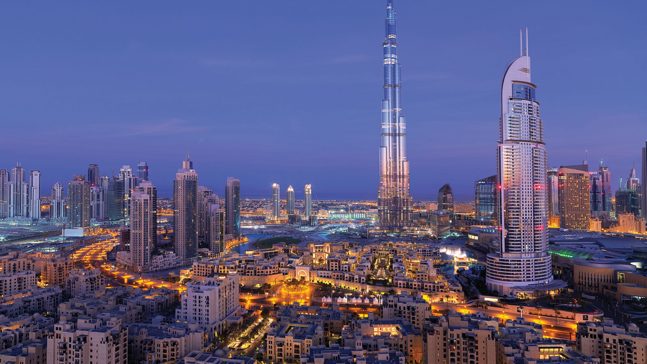 City Skyline Under Blue Sky During Daytime. Wallpaper in 1280x720 Resolution