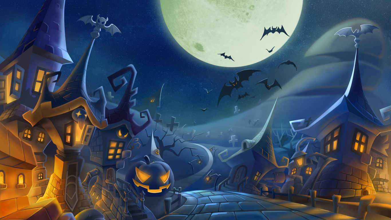 Ciel, Costume D'Halloween, Jeu Pc, Atmosphère, Espace. Wallpaper in 1366x768 Resolution