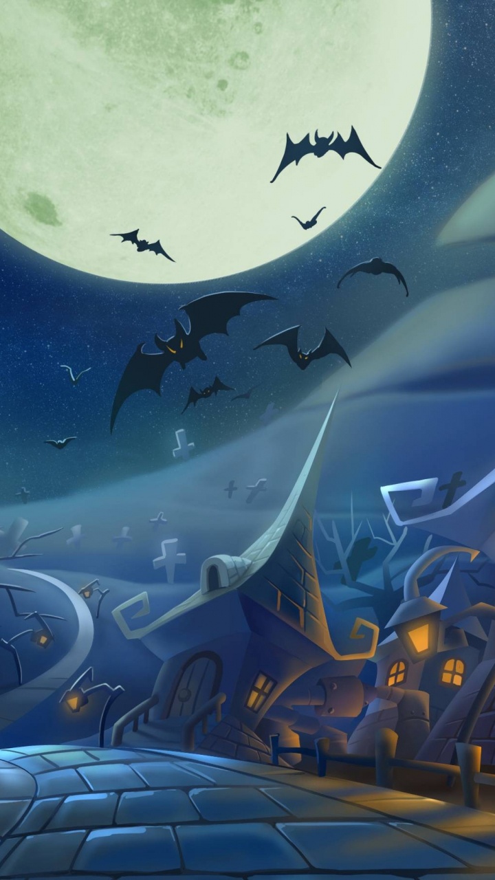 Himmel, Halloween-Kostüm, Pc-Spiel, Atmosphäre, Raum. Wallpaper in 720x1280 Resolution