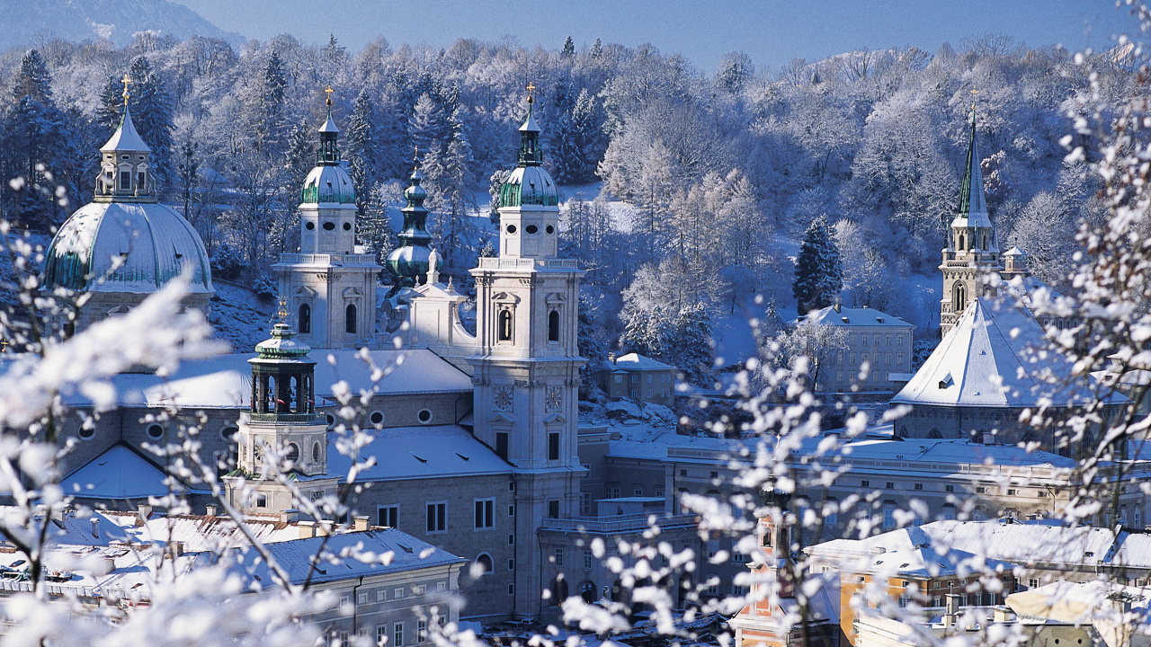 冬天, 冻结, 城市, 旅行, 度假 壁纸 1280x720 允许