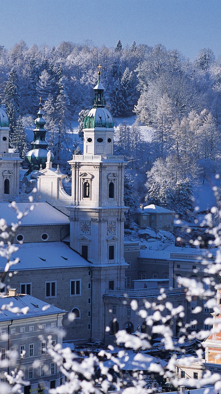 冬天, 冻结, 城市, 旅行, 度假 壁纸 720x1280 允许