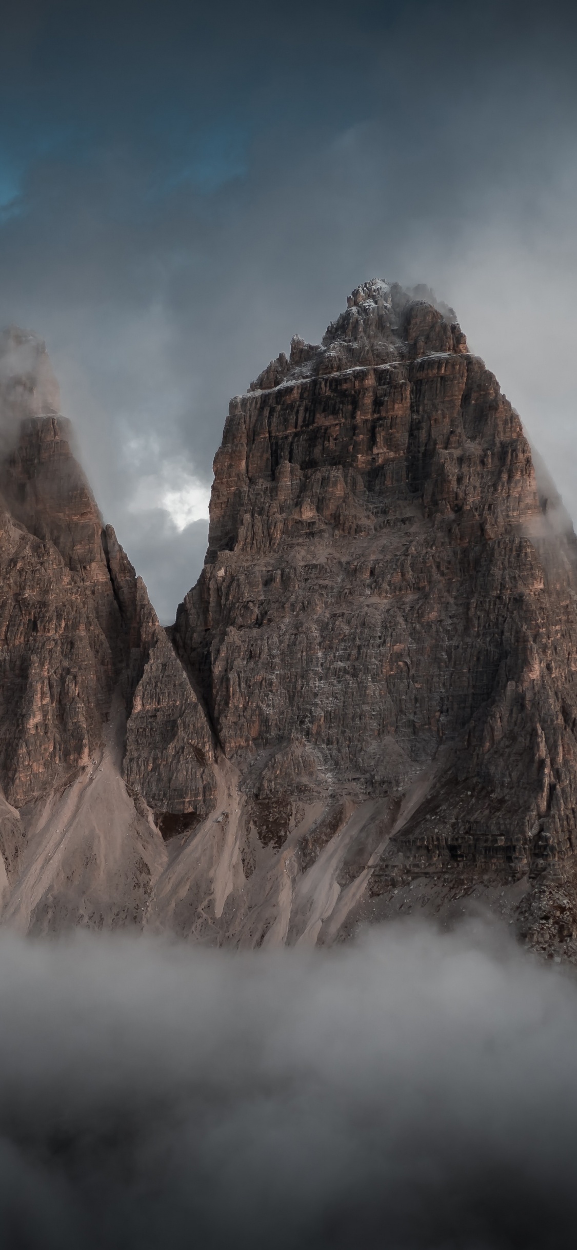 Geologie, Atmosphäre, Himmel, Bergigen Landschaftsformen, Seascape. Wallpaper in 1125x2436 Resolution