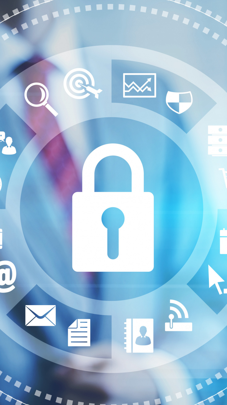 Horloge Analogique Bleu et Blanc. Wallpaper in 750x1334 Resolution