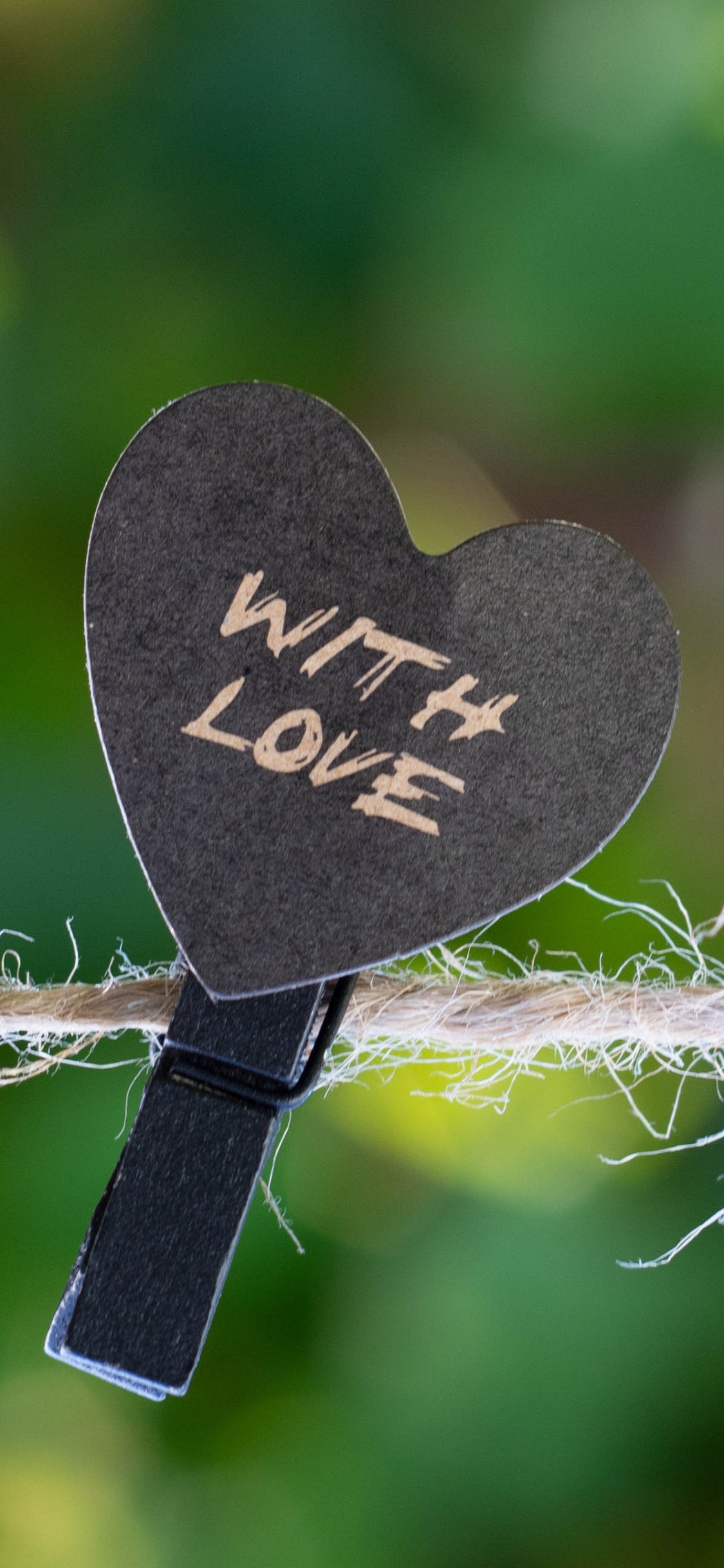 Liebesbrief, Herzen, Gr, Blatt, Gras. Wallpaper in 1125x2436 Resolution