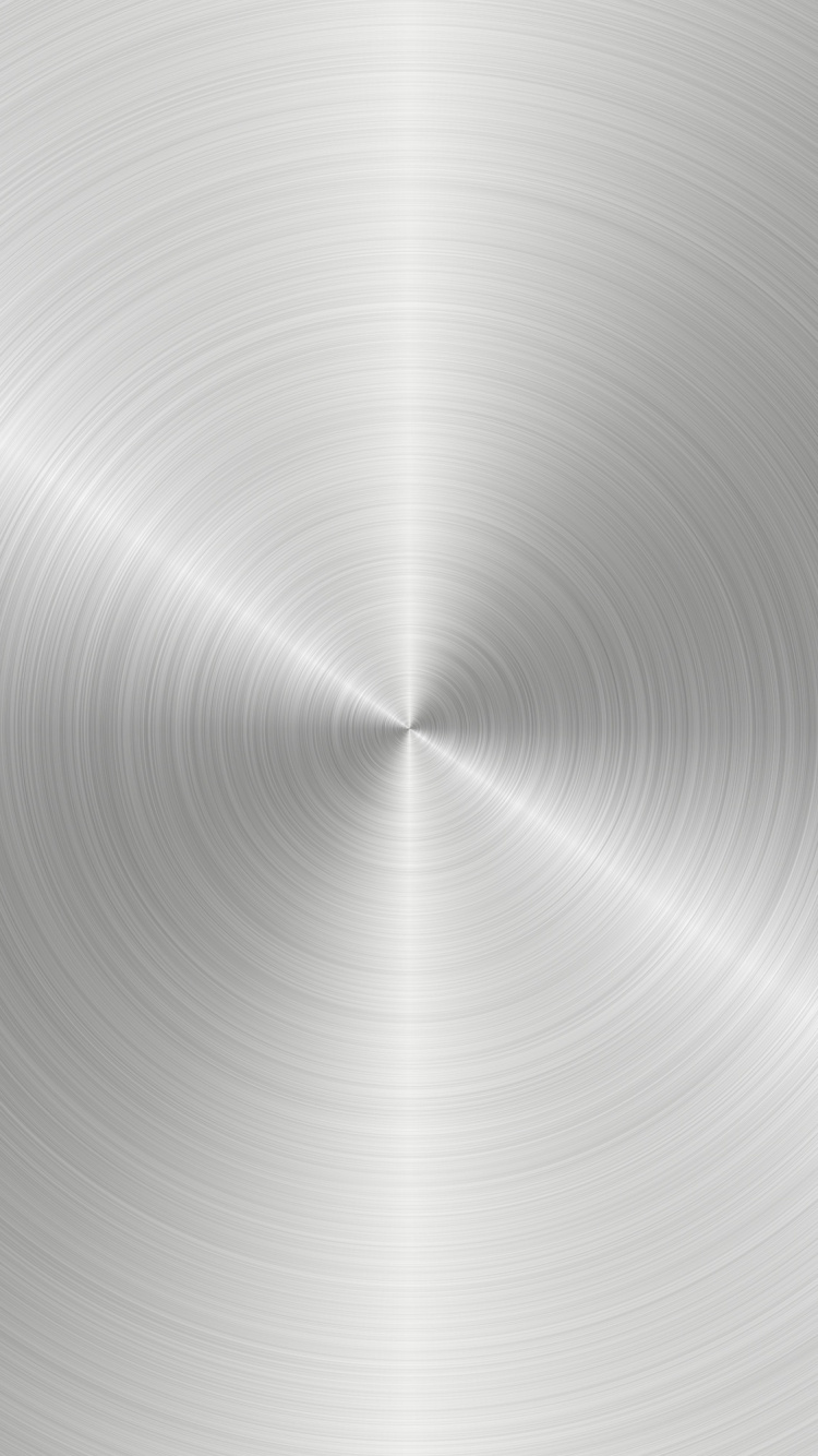 Runde Edelstahlplatte Auf Weißer Oberfläche. Wallpaper in 750x1334 Resolution