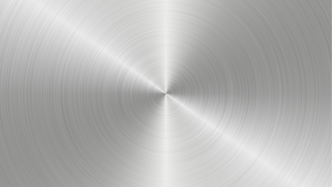 Round Stainless Steel Plate on White Surface. Wallpaper in 1366x768 Resolution
