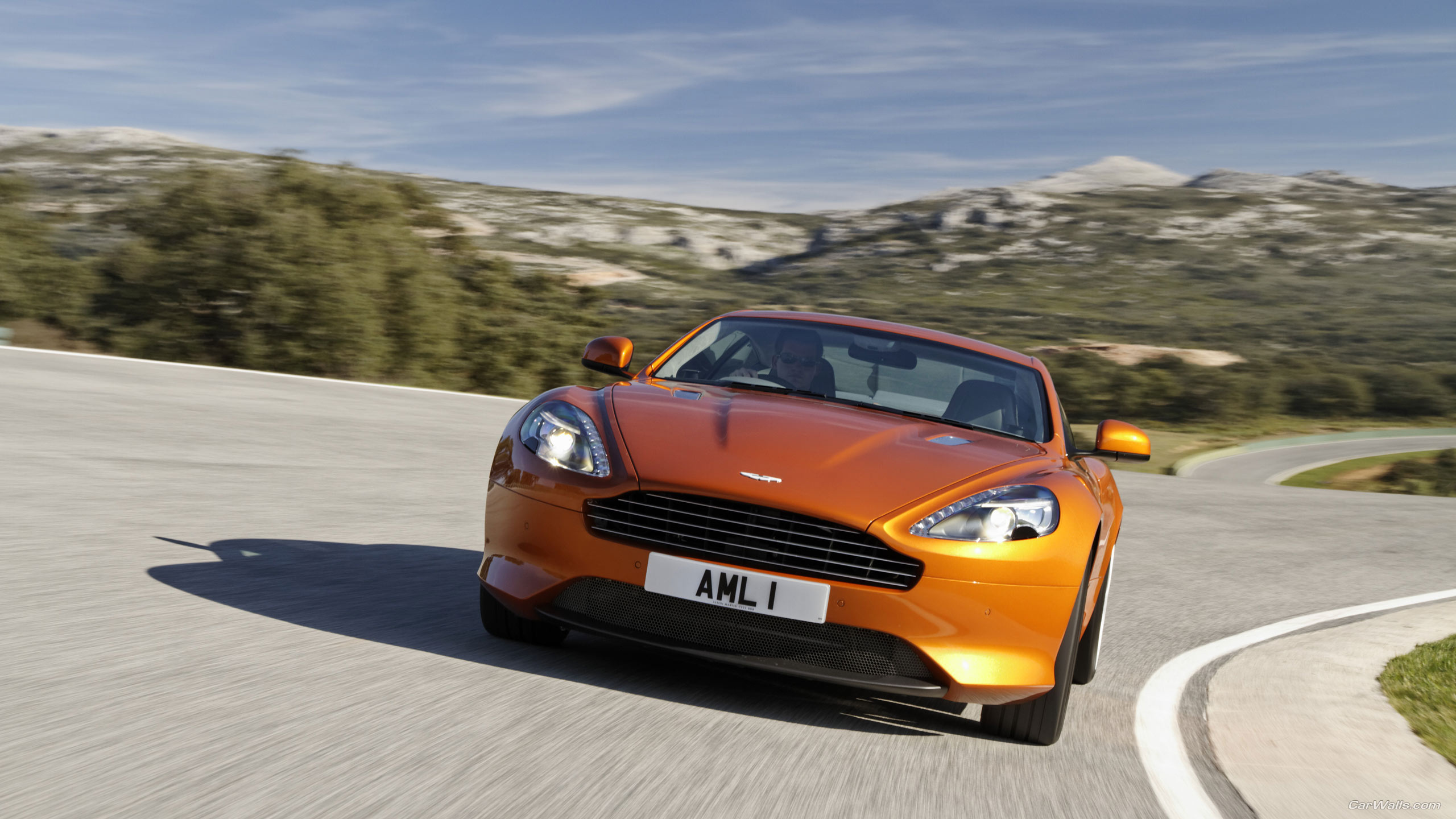 Orange Porsche 911 on Road During Daytime. Wallpaper in 2560x1440 Resolution
