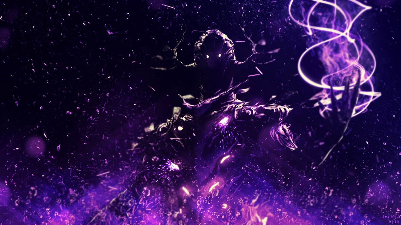 Illustration de Galaxie Violette et Blanche. Wallpaper in 1366x768 Resolution