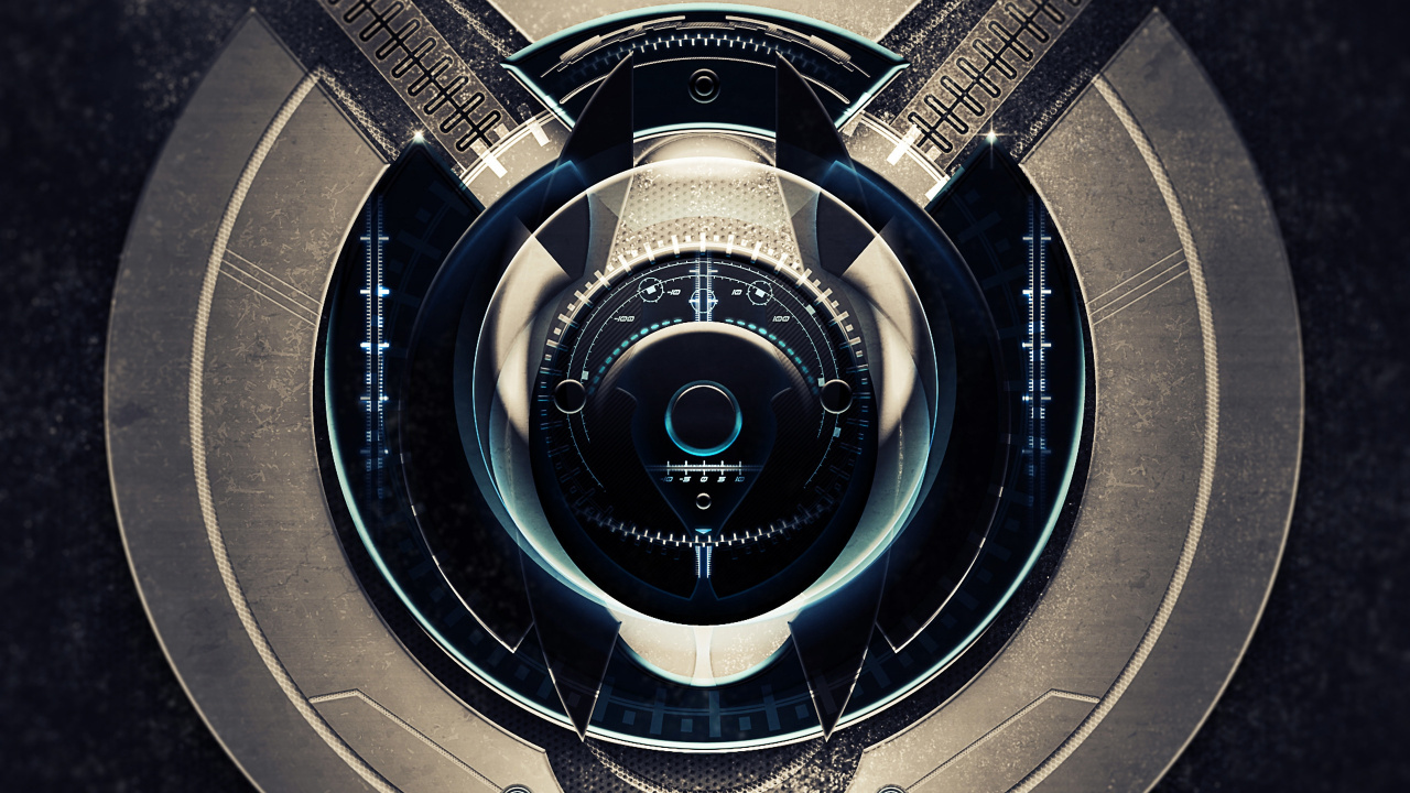 Appareil Rond Noir et Argent. Wallpaper in 1280x720 Resolution