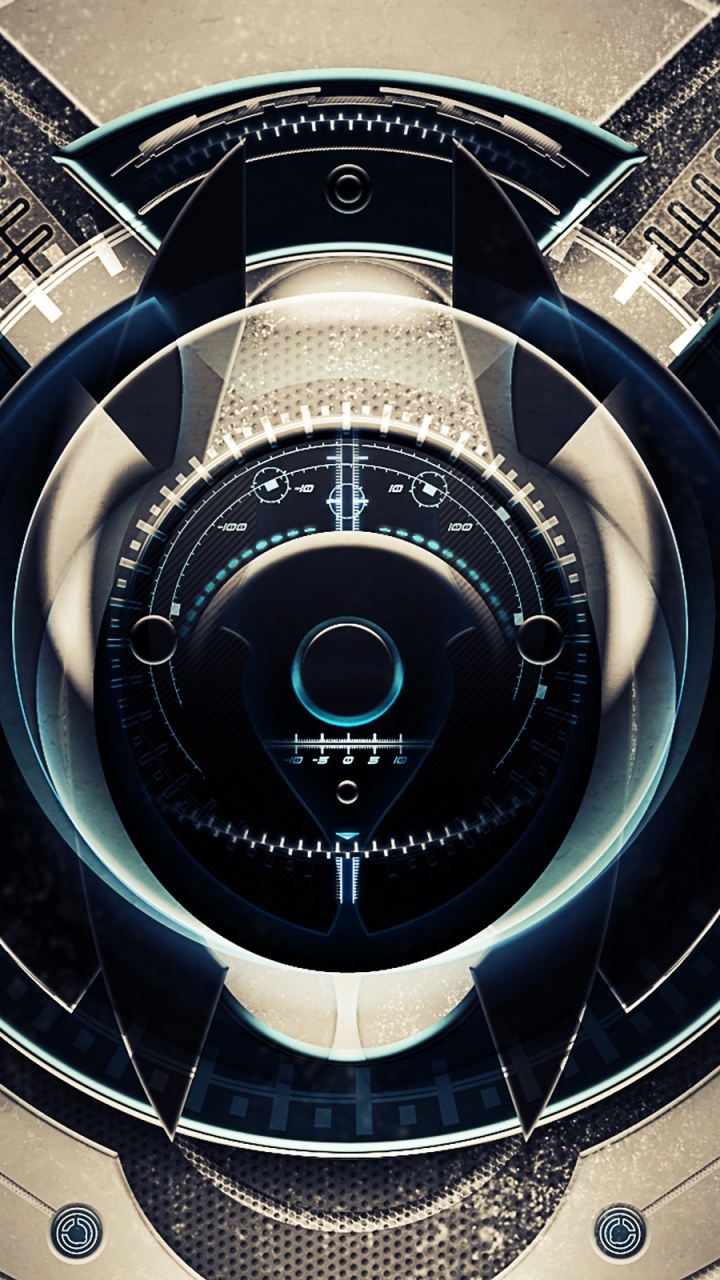 Appareil Rond Noir et Argent. Wallpaper in 720x1280 Resolution