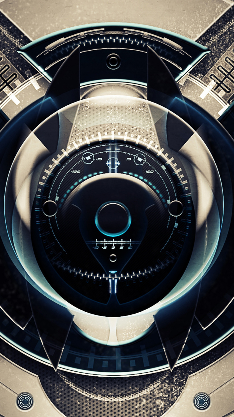 圆圈, 高科技 壁纸 750x1334 允许