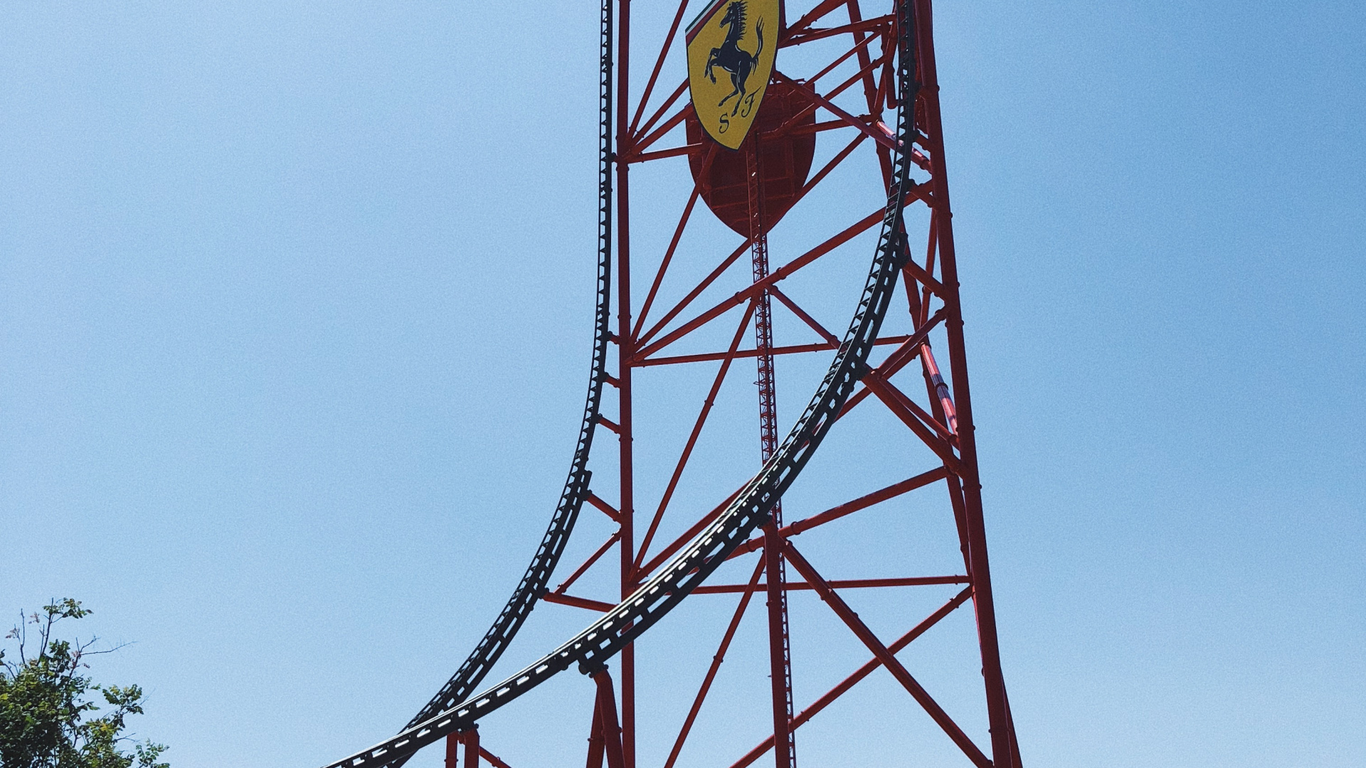 Roller Coaster, Ferris Wheel, Road, Infrastructure, Road Surface. Wallpaper in 1920x1080 Resolution