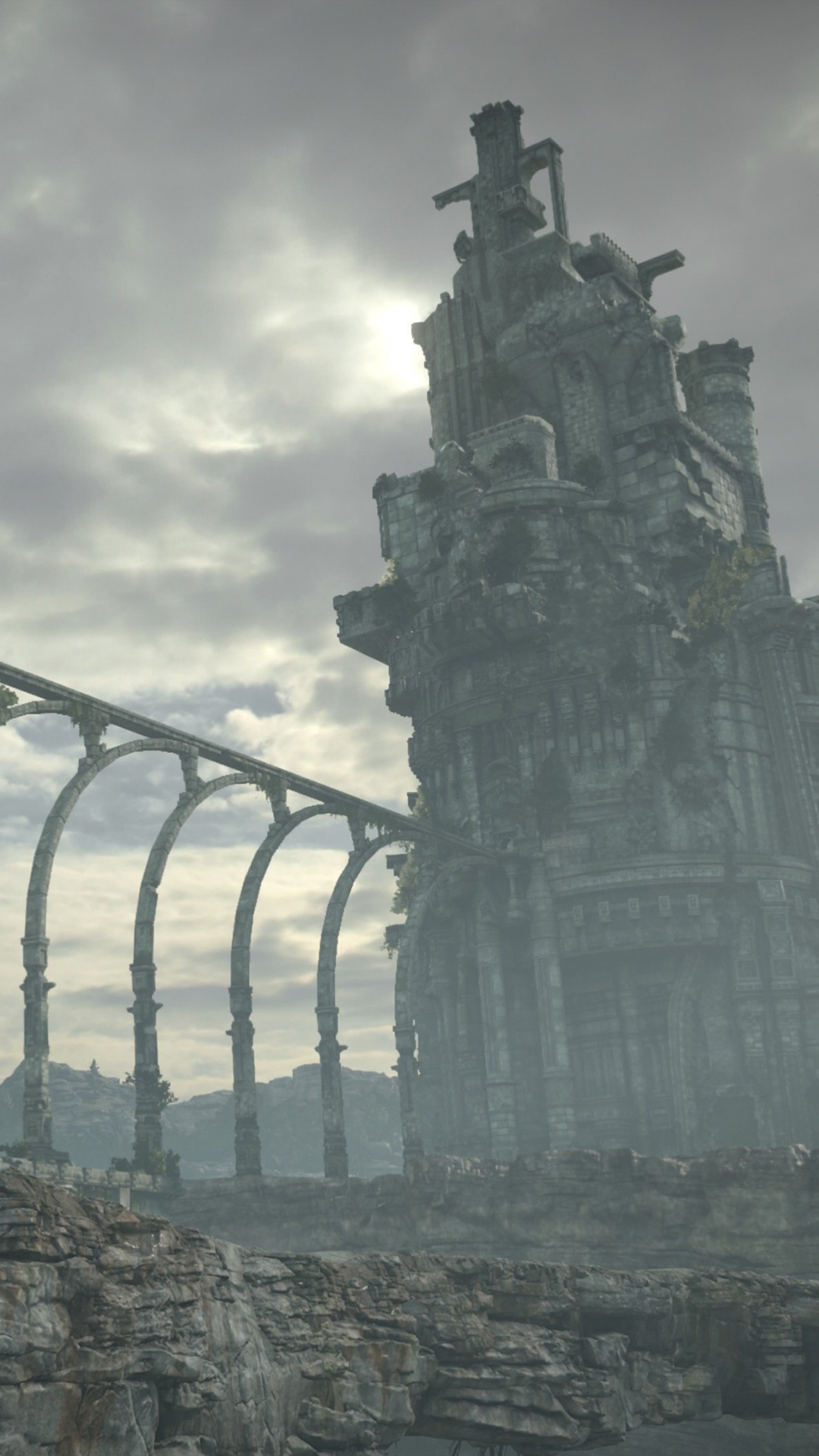 Shadow of The Colossus, Playstation 4, Remake, Bridge, Architecture. Wallpaper in 1080x1920 Resolution