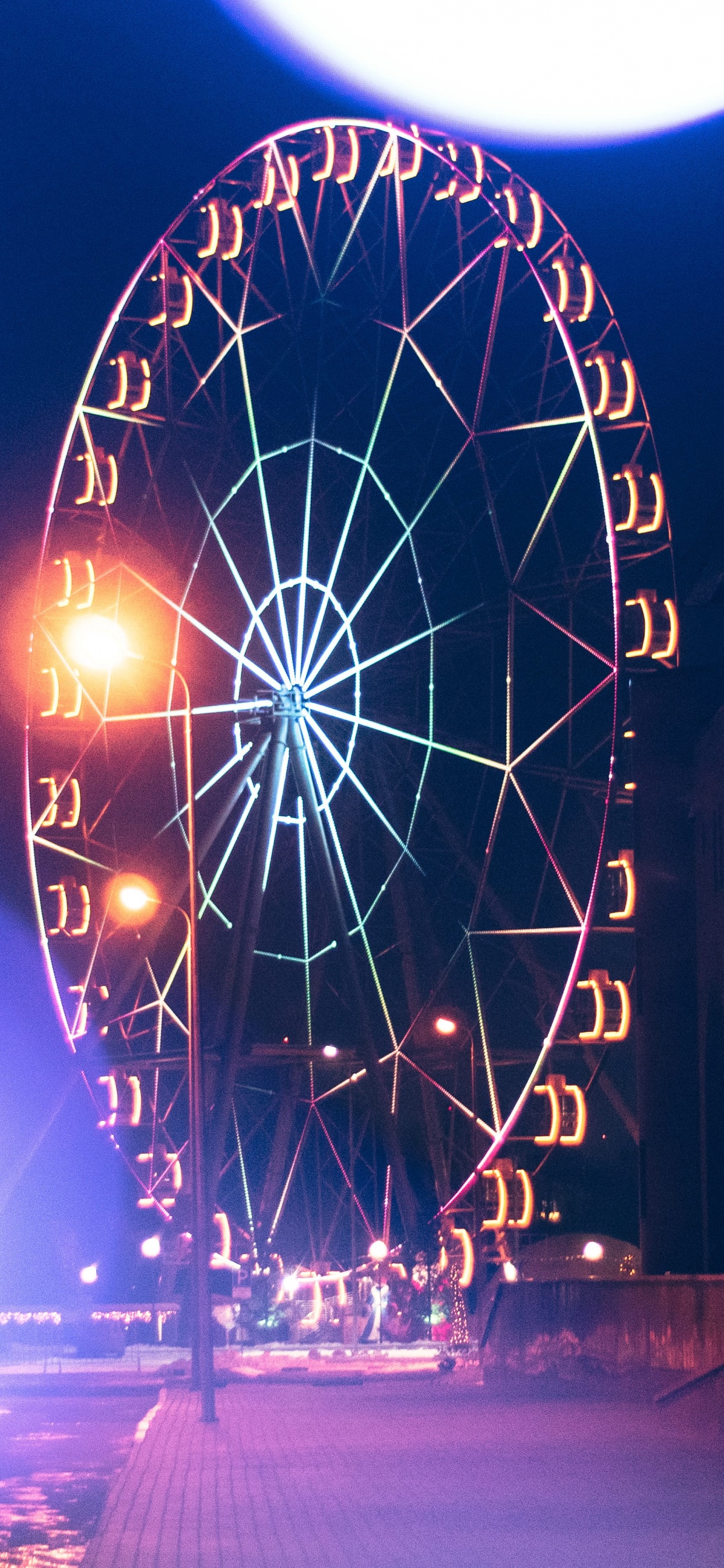 Lumière, Yaroslavl, Blue, Purple, Électricité. Wallpaper in 1242x2688 Resolution