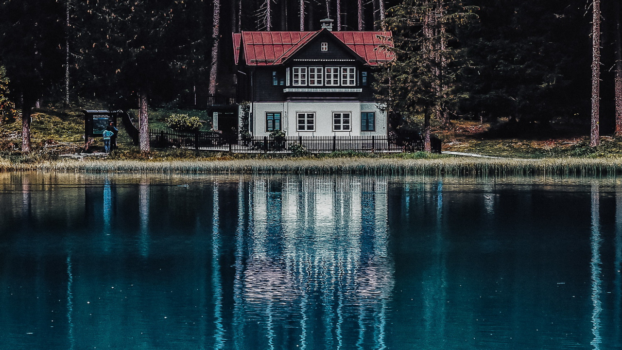 Reflection, Water, Mount Fuji, Volcano, Mountain. Wallpaper in 1280x720 Resolution