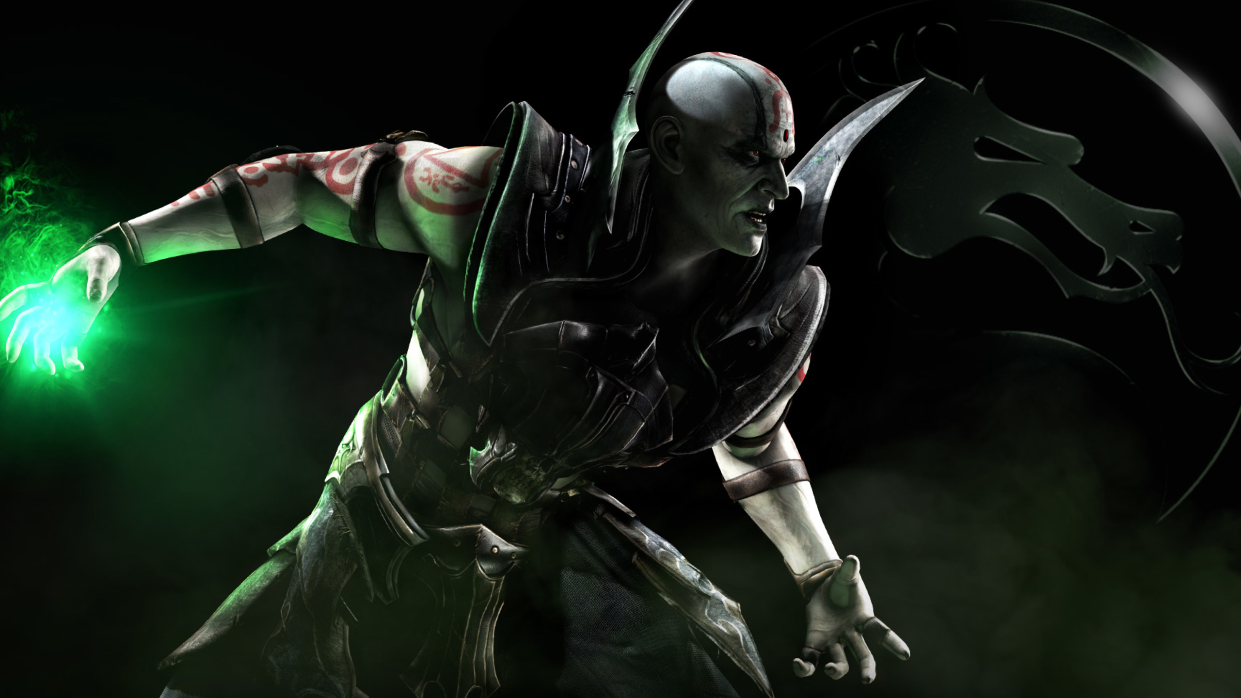 Mortal Kombat x, Mortal Kombat, Quan Chi, Netherrealm Studios, Darkness. Wallpaper in 2560x1440 Resolution