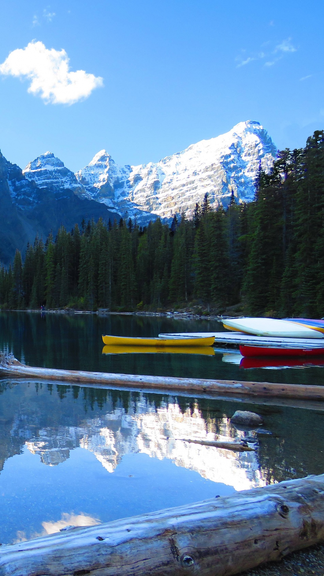 Grüne Bäume in Der Nähe Von See Und Berg Unter Blauem Himmel Tagsüber. Wallpaper in 1080x1920 Resolution