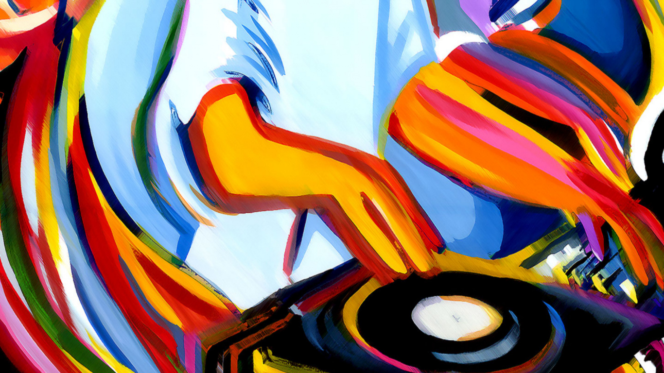 Kunst, Farbe, Malerei, Graffiti, Kapuze. Wallpaper in 1366x768 Resolution