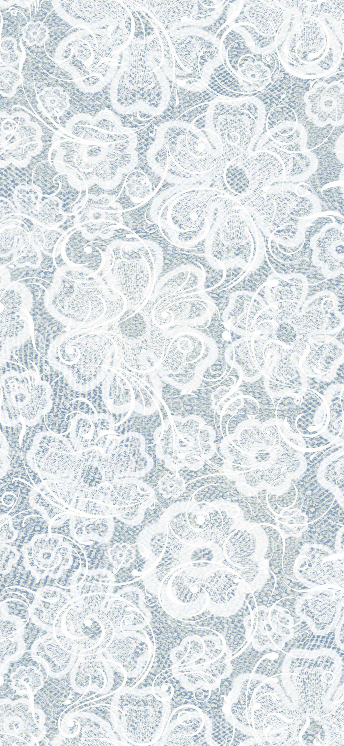 Textile Floral Noir et Blanc. Wallpaper in 1125x2436 Resolution