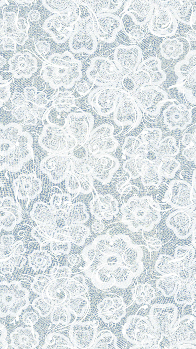 Textile Floral Noir et Blanc. Wallpaper in 750x1334 Resolution