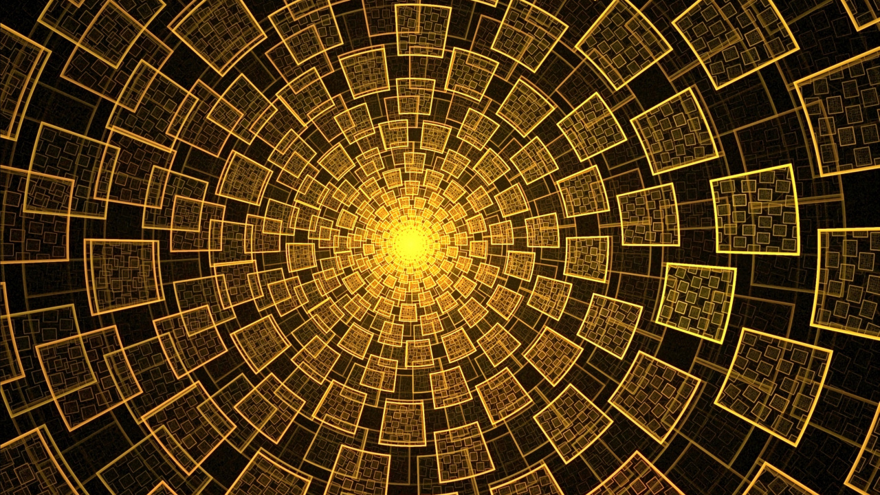 Illustration Ronde en Noir et Blanc. Wallpaper in 1280x720 Resolution