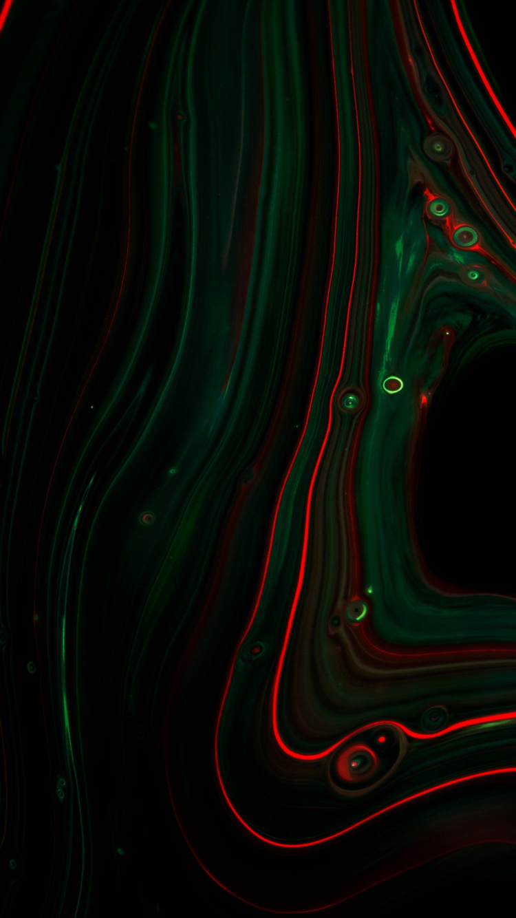 Fractal Art, Colorfulness, Liquid, Pattern, Electric Blue. Wallpaper in 750x1334 Resolution