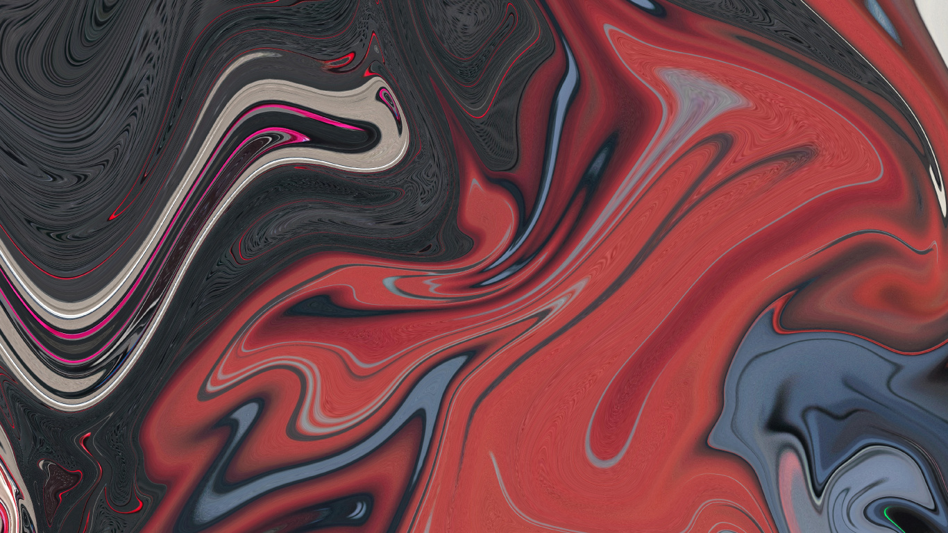Red White and Black Abstract Painting. Wallpaper in 1366x768 Resolution