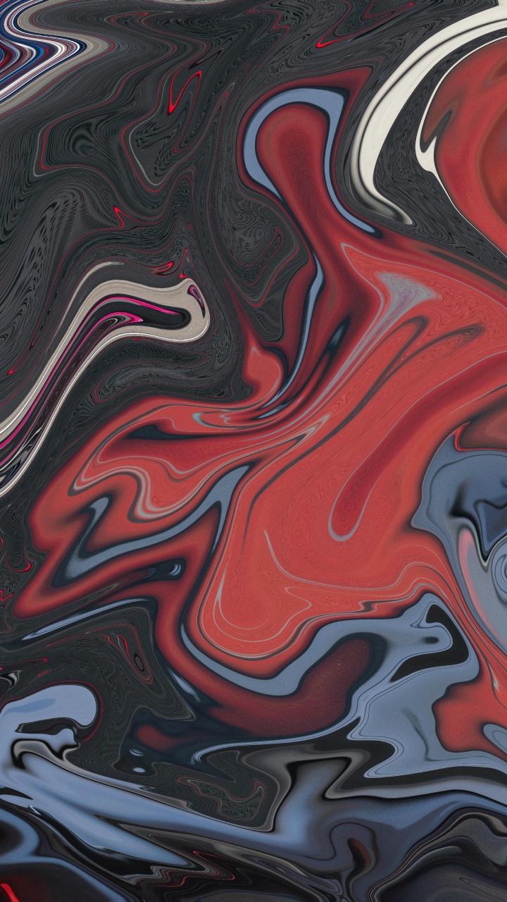 Red White and Black Abstract Painting. Wallpaper in 720x1280 Resolution