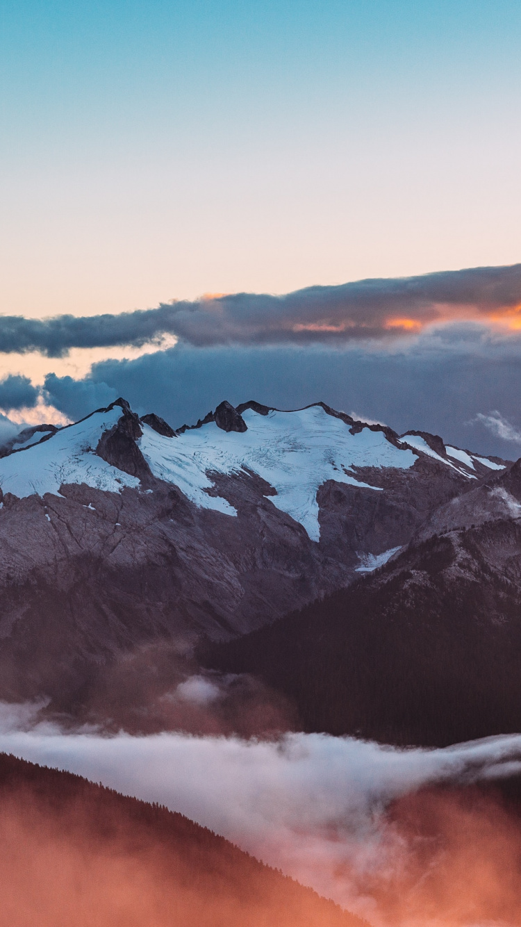 Alpes, Puesta, Las Formaciones Montañosas, Ridge, Fe. Wallpaper in 750x1334 Resolution