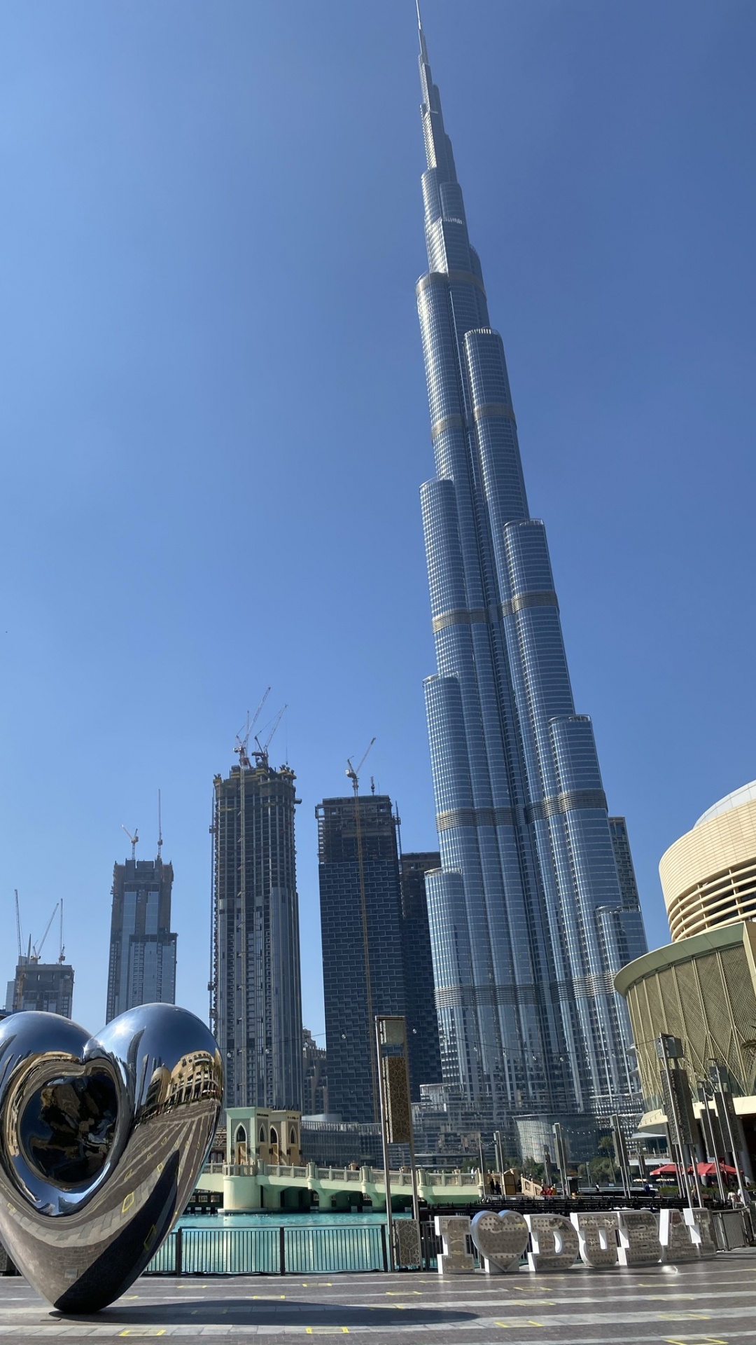 Dubai, Burj Khalifa, Burj Dubai, Arquitectura, Torre de Bloques. Wallpaper in 1080x1920 Resolution