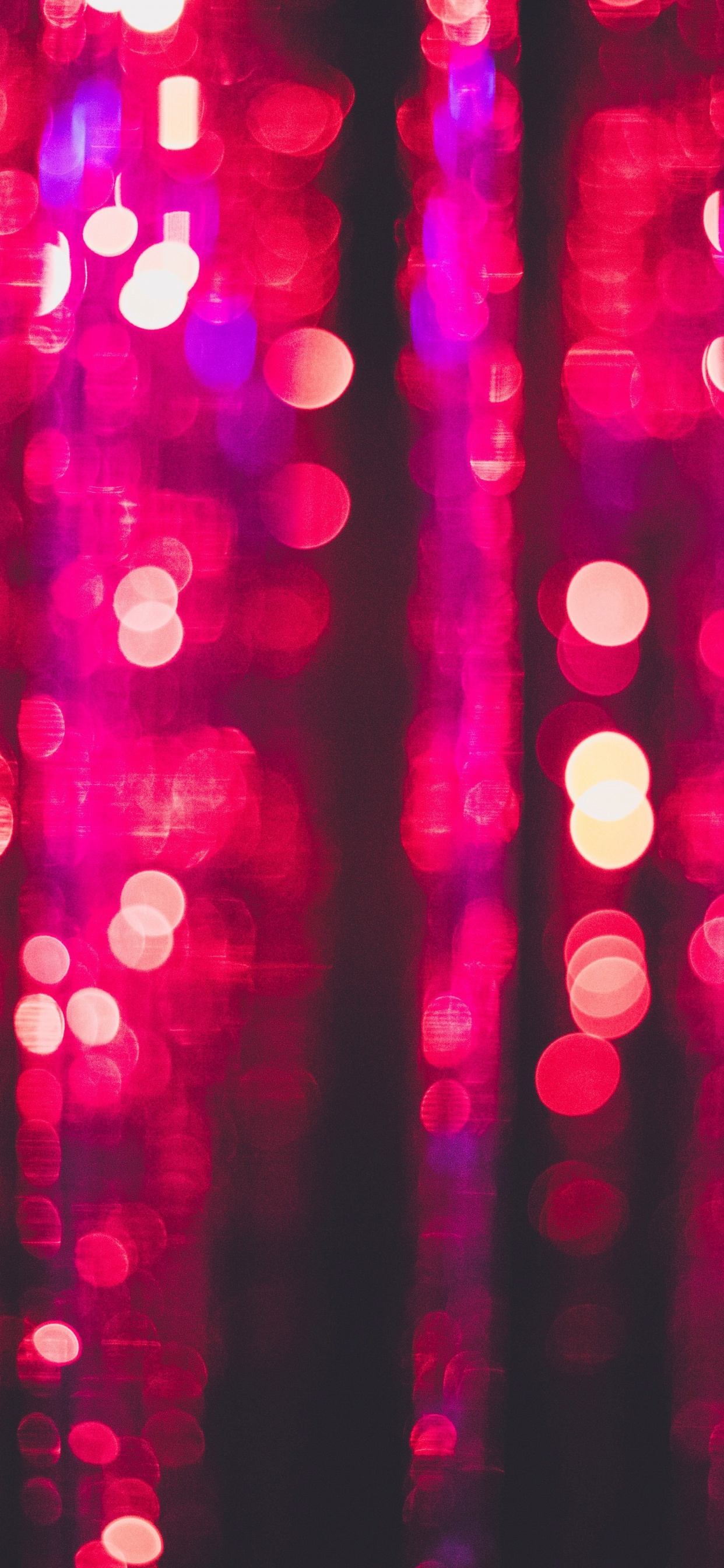 Red and White Light Bokeh. Wallpaper in 1242x2688 Resolution