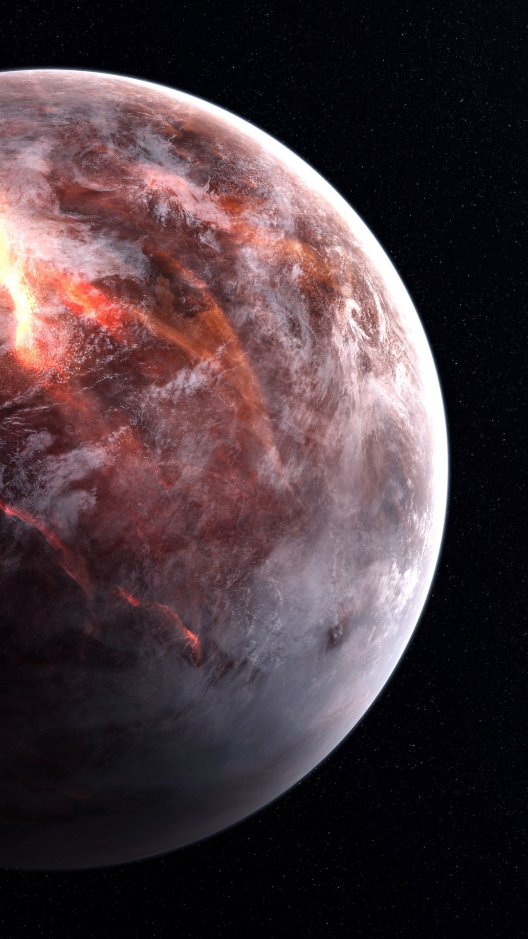 Full Moon With Black Background. Wallpaper in 1080x1920 Resolution