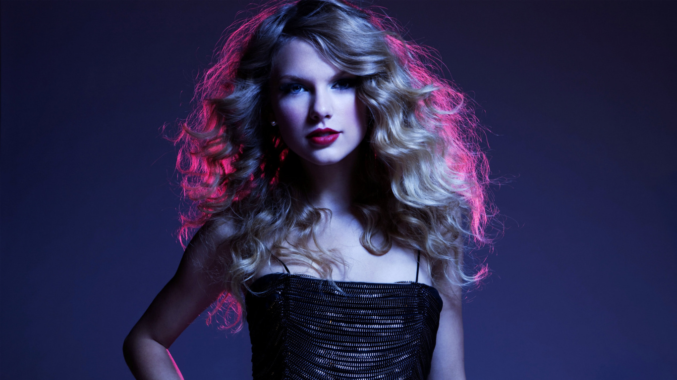 Taylor Swift, 头发, 发型, 紫色的, 下巴 壁纸 1366x768 允许