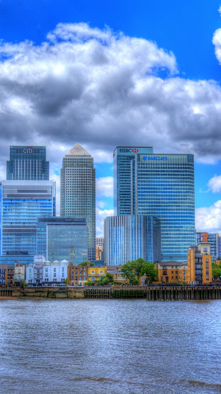 City Skyline Under Blue and White Cloudy Sky During Daytime. Wallpaper in 720x1280 Resolution