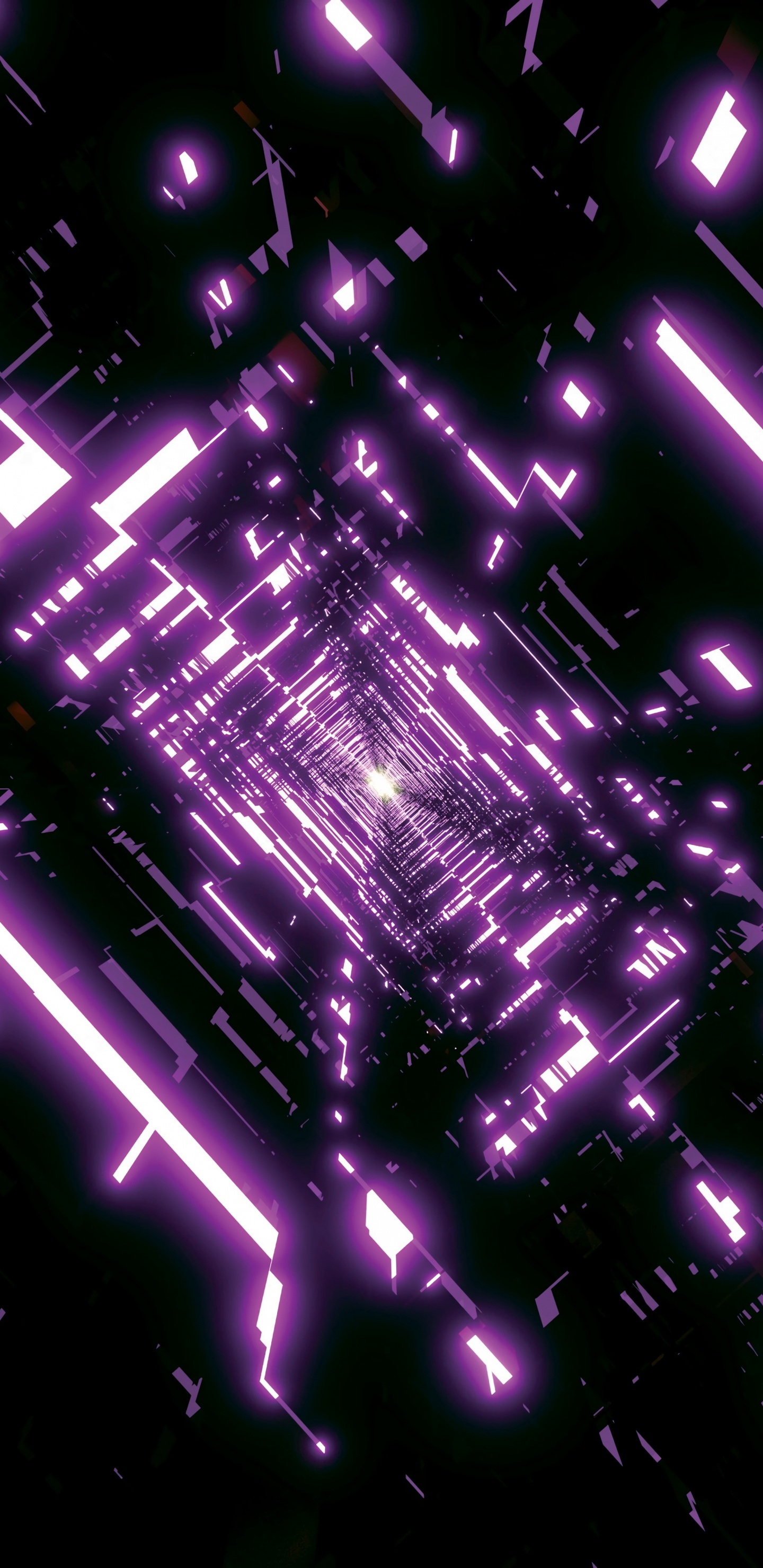 Rayas de Luz Blanca y Azul. Wallpaper in 1440x2960 Resolution