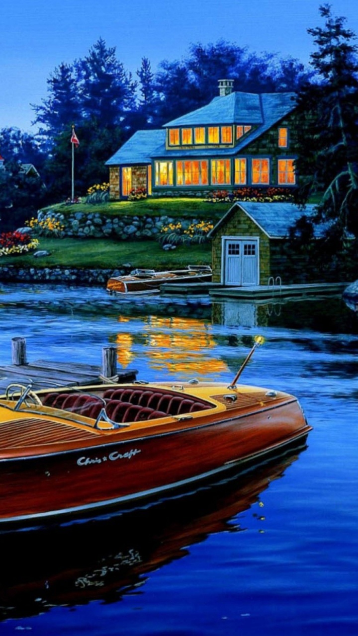 Red and White Boat on Water Near Green Trees During Daytime. Wallpaper in 720x1280 Resolution