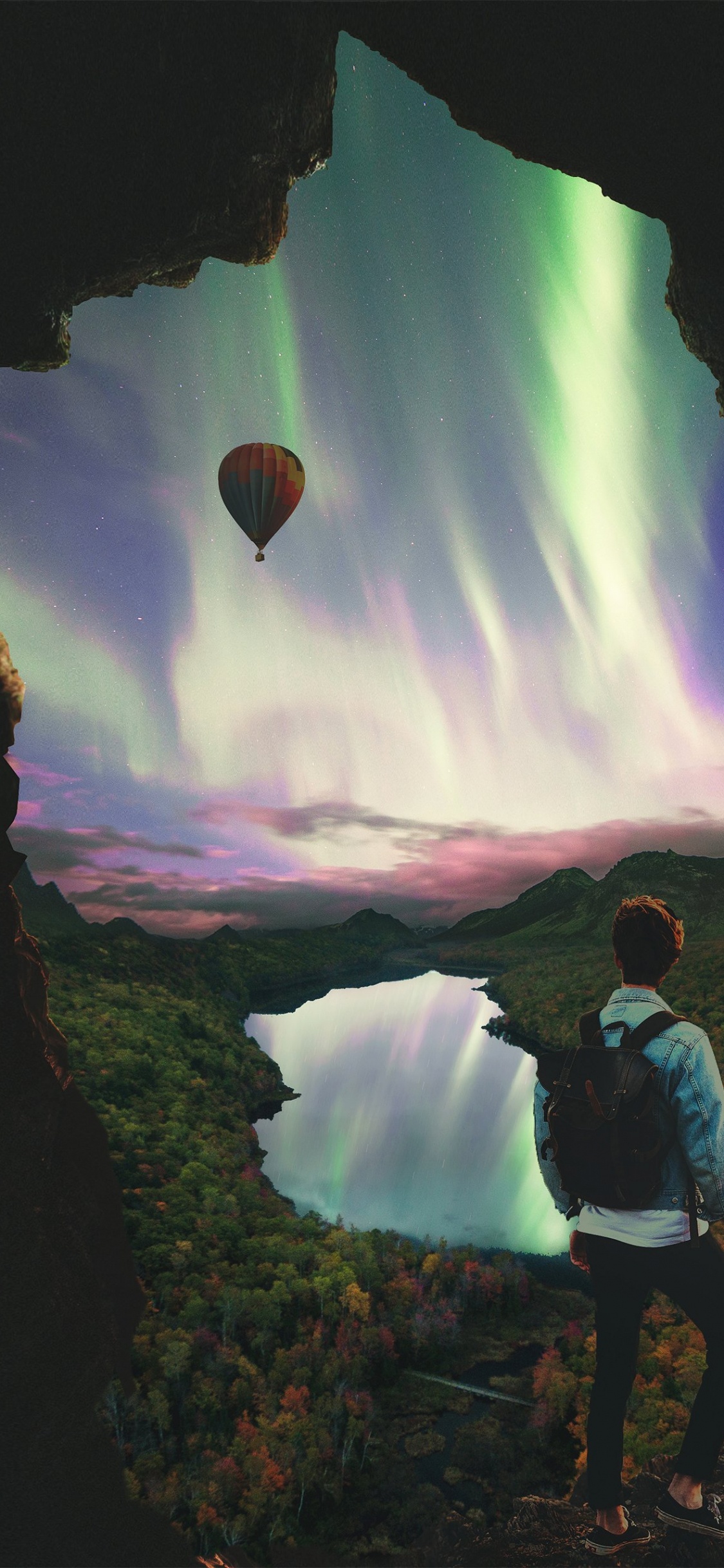 Nature, Atmosphère, Aérostat, Ballon à Air Chaud, Lumière. Wallpaper in 1125x2436 Resolution