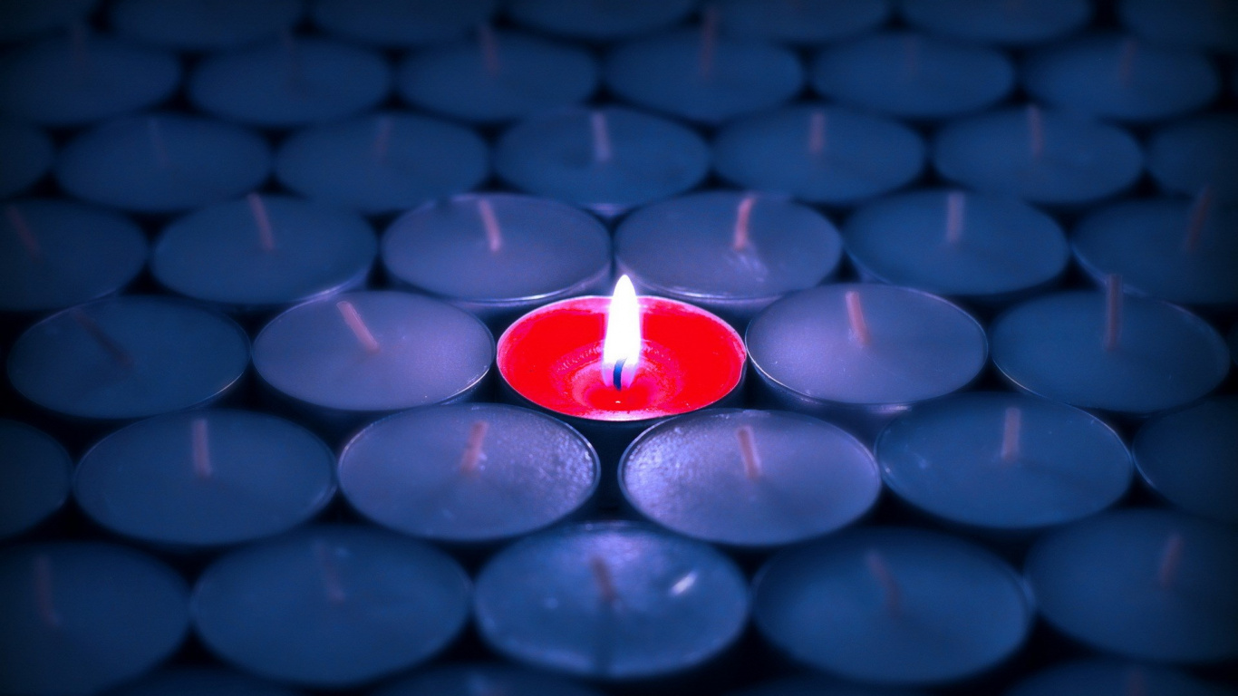 Azul, Agua, Luz, Morado, Circulo. Wallpaper in 1366x768 Resolution