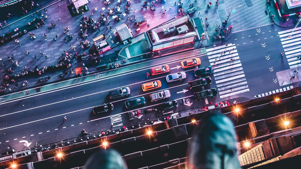 Times Square, World, Light, Lighting, Entertainment. Wallpaper in 1280x720 Resolution