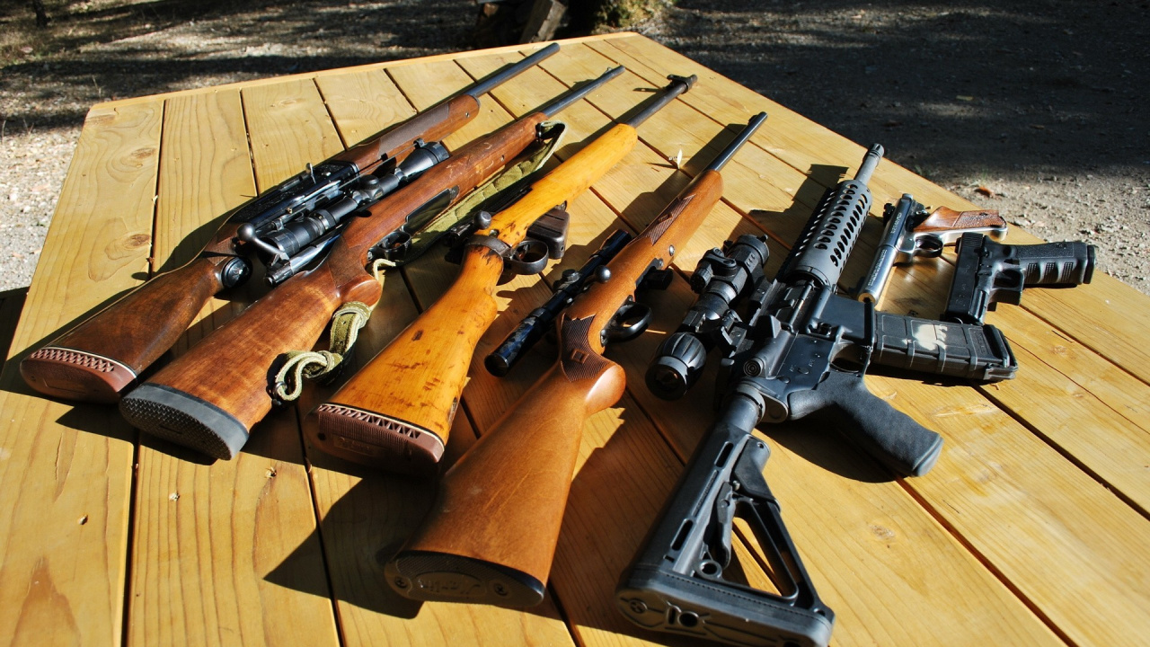 Gun, Firearm, Air Gun, Ammunition, Weapon. Wallpaper in 1280x720 Resolution