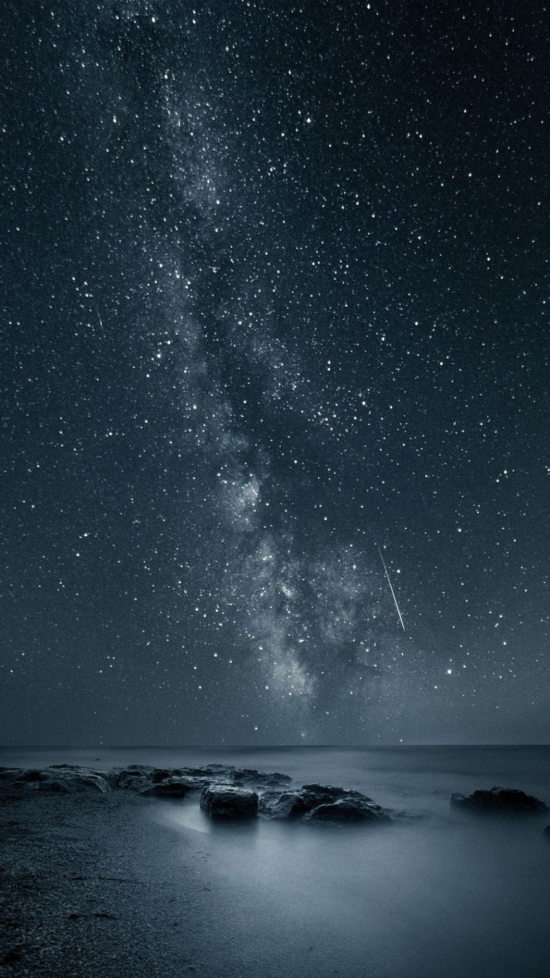 Starry Night Sky Over The Starry Night. Wallpaper in 1080x1920 Resolution