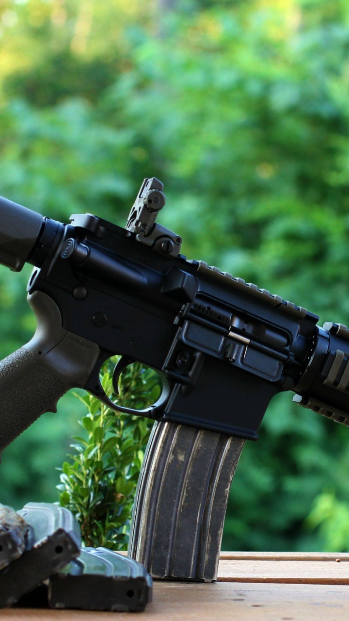 o 15, Arma, Rifle, Rifle de Asalto, Gatillo. Wallpaper in 720x1280 Resolution