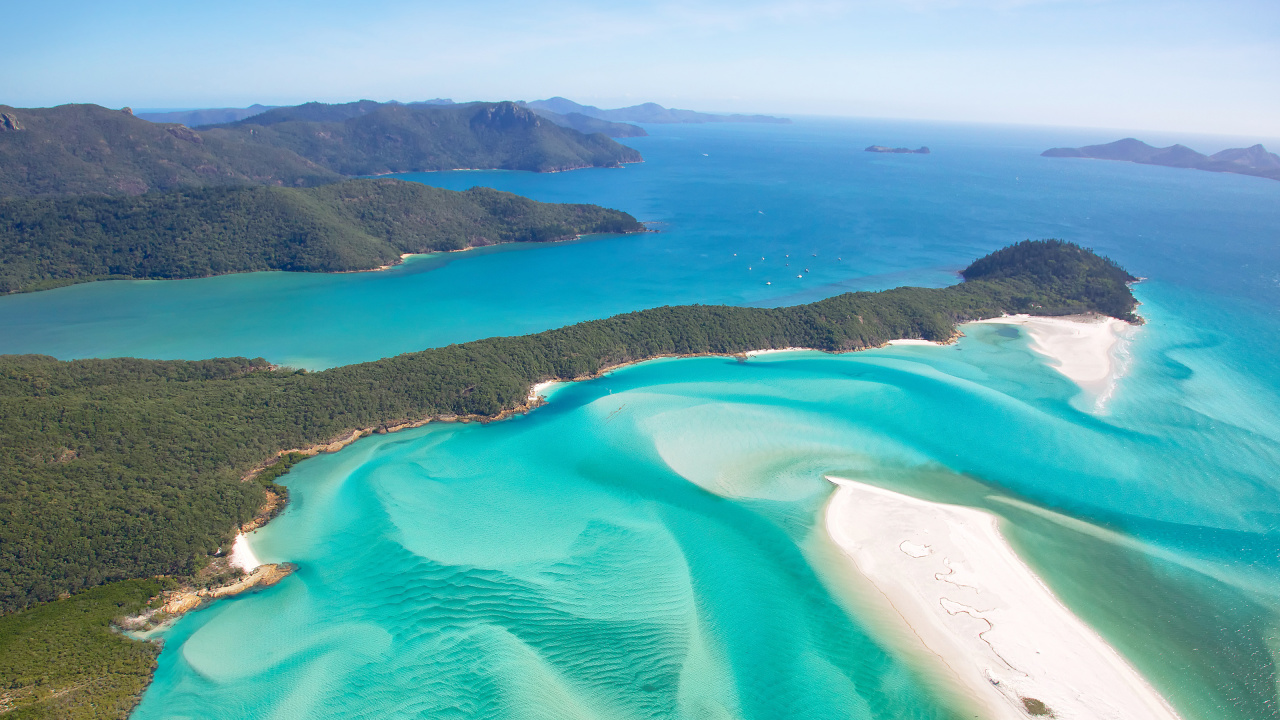 Aerial View of Green and Brown Island During Daytime. Wallpaper in 1280x720 Resolution